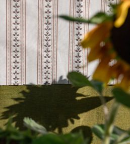 Eastern Stripe Fabric by Titley and Marr Nutmeg