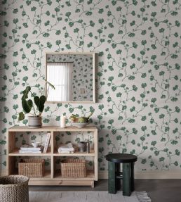Ebba Wallpaper by Sandberg Green