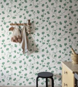 Ebba Wallpaper by Sandberg Green