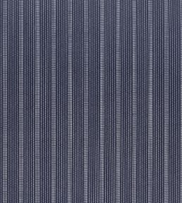 Ebro Stripe Fabric by Thibaut Navy