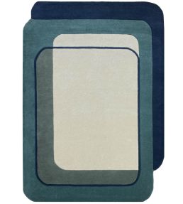 Edito Paris Echo rug Blue KE-058L Blue