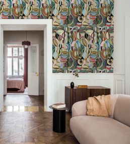 Eclettico Wallpaper by Jannelli&Volpi Brown/Navy