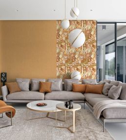 Unito Cromie Wallpaper by Jannelli&Volpi Orange
