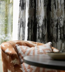 Eco Takara Fabric by Harlequin Black Earth / Pumice