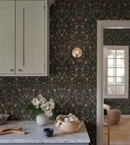 Edda Wallpaper by Sandberg Classic Blue