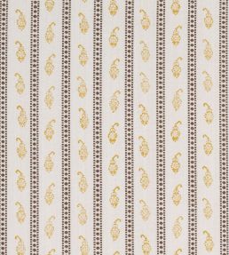 Eddie Woven Hand Block Print Fabric by Schumacher Yellow