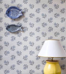Edelweiss Wallpaper by Langelid Von Bromssen Pearl Blue