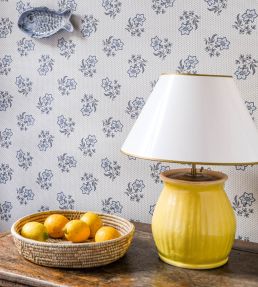 Edelweiss Wallpaper by Langelid Von Bromssen Pearl Blue