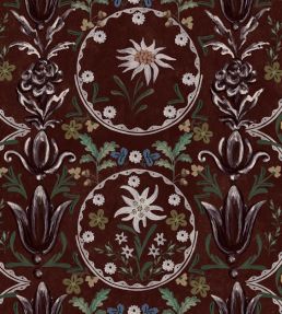 Edelweiss Wallpaper by MINDTHEGAP Burgundy