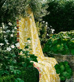 Eden Fabric by Christopher Farr Cloth Lemon
