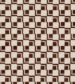 Edison Velvet Fabric by Schumacher Chestnut
