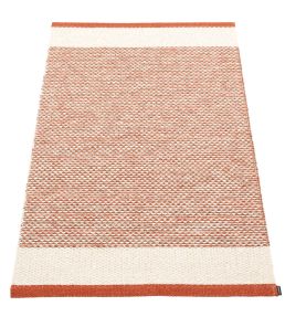 Pappelina Edit rug Brick/Vanilla/Linen Metallic ET4C712 Brick/Vanilla/Linen Metallic