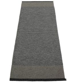 Pappelina Edit Runner rug Black/Charcoal/Granit Metallic ETX720 Black/Charcoal/Granit Metallic