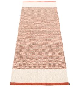 Pappelina Edit Runner rug Brick/Vanilla/Linen Metallic ET4C720 Brick/Vanilla/Linen Metallic