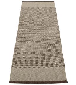 Pappelina Edit Runner rug Dark Brown/Dark Linen/Linen Metallic ET6F720 Dark Brown/Dark Linen/Linen Metallic