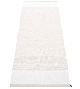 Pappelina Edit Runner rug Fossil/White/White Metallic ET9B720 Fossil/White/White Metallic