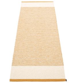Pappelina Edit Runner rug Ochre/Vanilla/Beige Metallic ET5B720 Ochre/Vanilla/Beige Metallic