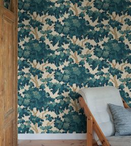 Eken Wallpaper by Sandberg Teal