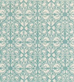 Elbury Fabric by Baker Lifestyle Aqua