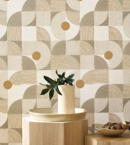 Element Wallpaper by Casadeco Vert sauge