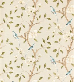 Eleonora Print Wallpaper by Zoffany Evergreen