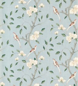 Eleonora Print Wallpaper by Zoffany Stockholm Blue