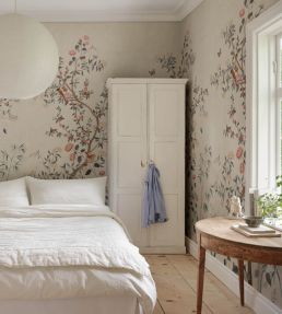 Eleonora Wallpaper by Sandberg Misty Blue
