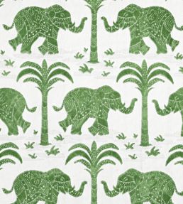 Elephant Velvet Fabric by Thibaut Green