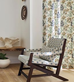 Elianna Fabric by Jane Churchill Blue