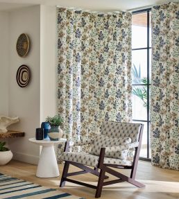 Elianna Fabric by Jane Churchill Blue