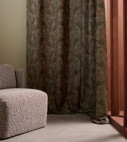 Eliasson Fabric by Harlequin Myrtle/Rust