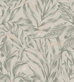 Elin Wallpaper by Sandberg Sage Green