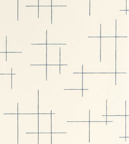 Elina Wallpaper by Caselio Bleu nuit