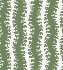 Elkhorn Stripe Wallpaper by Josephine Munsey Brookes Green/Ceiling White