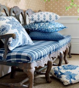 East India Fabric by Thibaut Seaglass