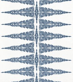 Ellery Stripe Fabric by Anna French Navy on White