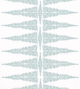 Ellery Stripe Fabric by Anna French Robin's Egg on White