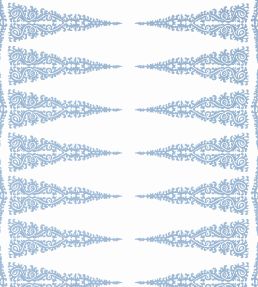Ellery Stripe Wallpaper by Anna French Sky Blue on White