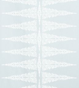 Ellery Stripe Fabric by Anna French White on Soft Blue