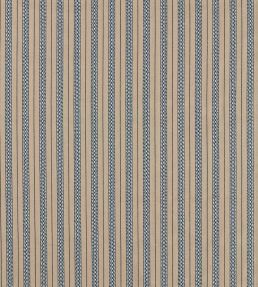 Elm Stripe Fabric by Morris & Co Indigo/Flax