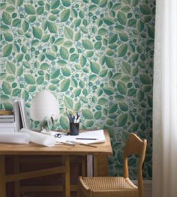 Elm Tree Wallpaper by Borastapeter Green/Blue
