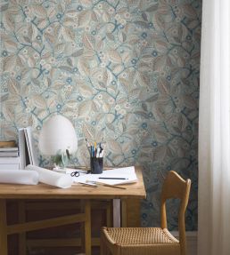 Elm Tree Wallpaper by Borastapeter Sky Blue/Natural