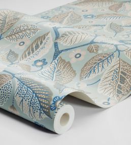 Elm Tree Wallpaper by Borastapeter Sky Blue/Natural