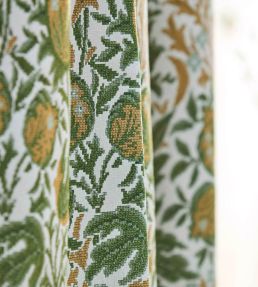 Elmcote Weave Outdoor Fabric by Morris & Co Mineral Blue