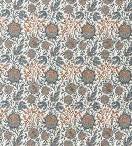 Elmcote Weave Outdoor Fabric by Morris & Co River Blue/Apricot