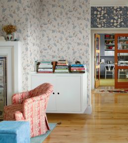 Elmire Wallpaper by Sandberg Soft Blue
