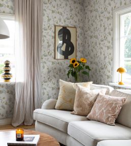 Elmire Wallpaper by Sandberg Spring Green