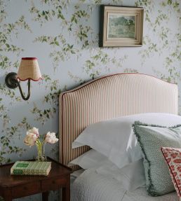 Elmscott Stripe Fabric by Colefax and Fowler Red/Green