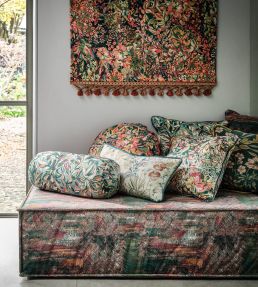 Elmsdale Fabric by Studio G Forest/Linen