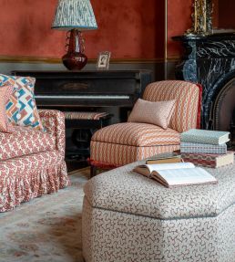Elney Fabric by Ian Sanderson Sandstone Blue